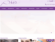 Tablet Screenshot of clinicapio.com.br